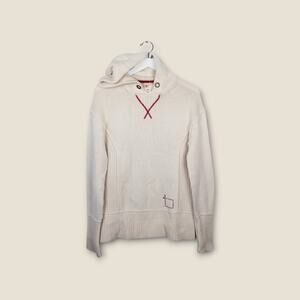 GAP Project (RED) 100% Cashmere Hoodie Sweater Aids Day Relief Bono+Shriver 2006